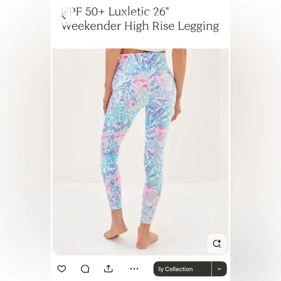 Lilly Pulitzer Pastel Patterned Leggings - Picture 3 of 6